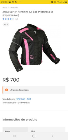 Jaqueta Airbag Com Cilindro Feminina M Preta E Rosa 75210 - Foto 2