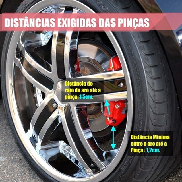 1 Par Capa P/ Pastilha Pinça De Freio Brembo Dub Vermelho - Foto 2