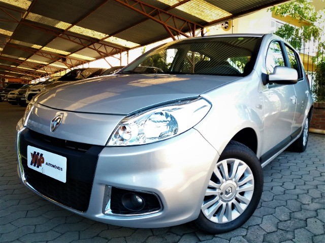 SANDERO PRIVILEGE 1.6 AUTOMÁTICO 2012 PRATA, COMPLETO, IMPECÁVEL