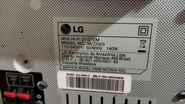 MINI SYSTEM HI-FI LG 140w - Foto 5