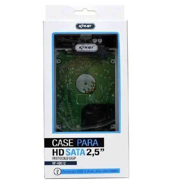 Case Gaveta Usb 3.0 Para Hd Notebook e Ssd Sata 2.5 - Transparente - Foto 4