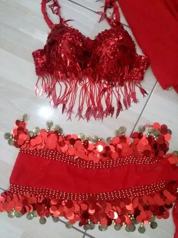 Roupa profissional de dança do ventre. - Foto 2