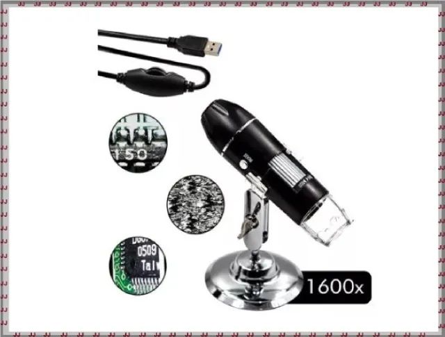 Microscópio 1600x Zoom Câmera Capilar Óptico Lupa Portátil  - Foto 2
