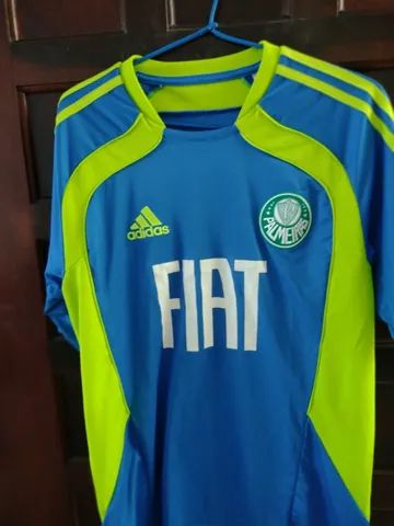 Camisa Palmeiras Adidas Azul e Verde Limão - Foto 4