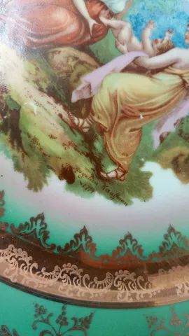 Prato decorativo de porcelana DP541 - 24cm (no estado) - Foto 6