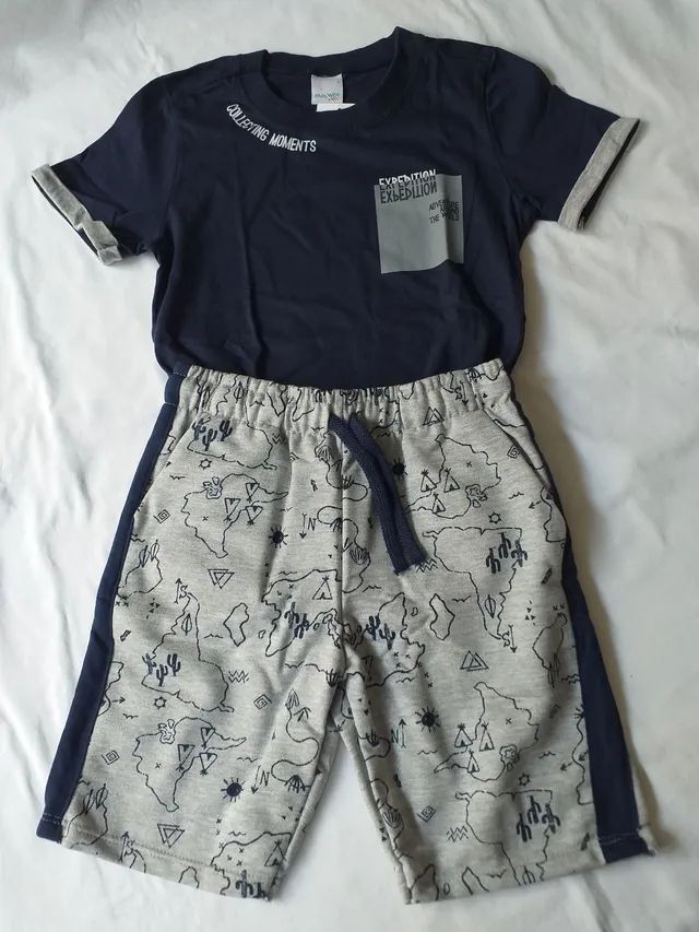 Conjunto camisa/bermuda infantil menino Malwee - Foto 4