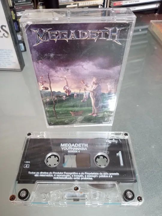 Fita k7 Cassete MEGADETH Youthanasia 1994 - Foto 2