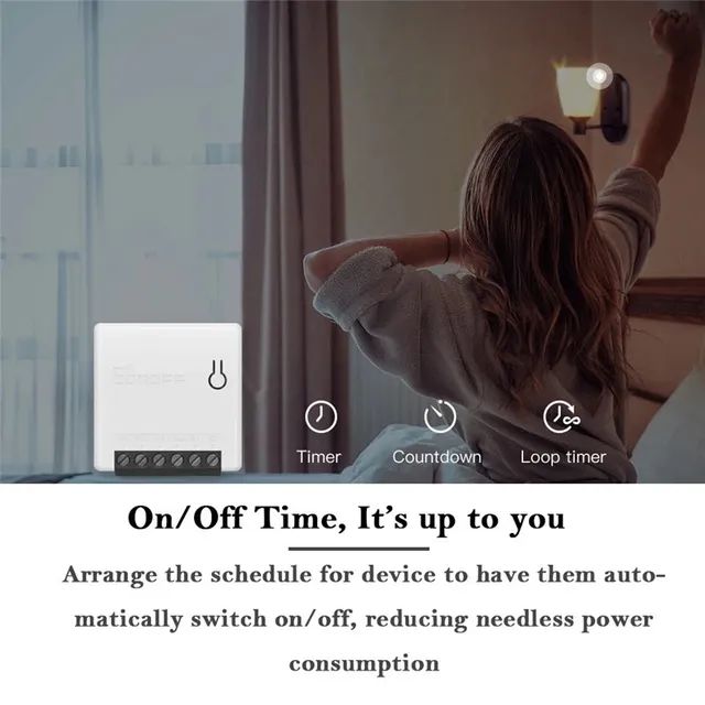 Tomada Lâmpadas Interruptor 1 Sonoff Mini R2, Compatível com Alexa  - Foto 4