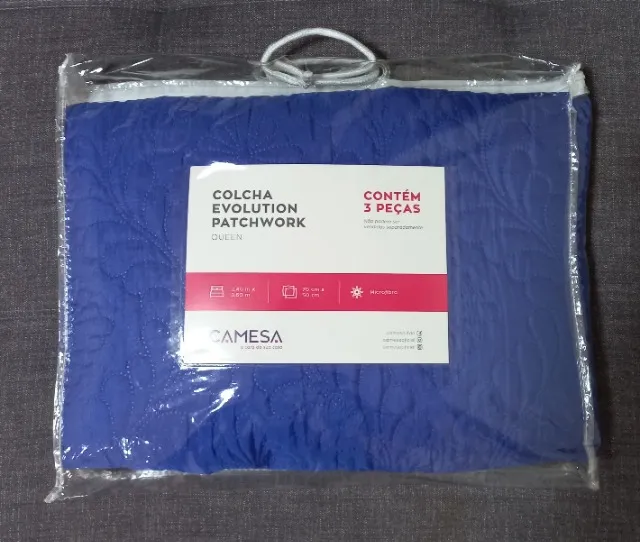 Colcha de casal 2,40 x 2,60 com 2 fronhas Microfibra
