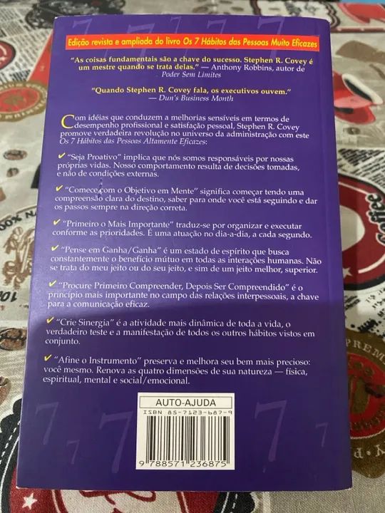 Os 7 Hábitos das Pessoas Altamente Eficazes - Stephen R. Covey - Foto 2