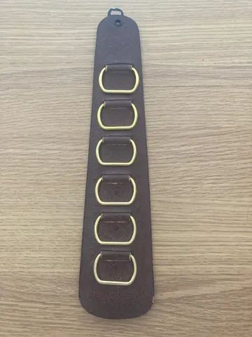 Porta cinto/gravatas antigo em couro