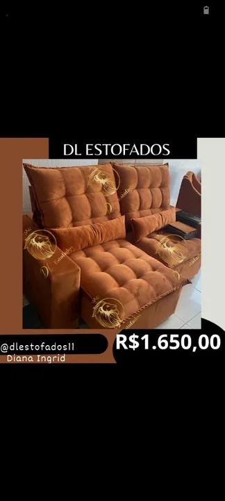 Sofá Retrátil reclinável diretamente da fábrica várias cores disponíveis  - Foto 4