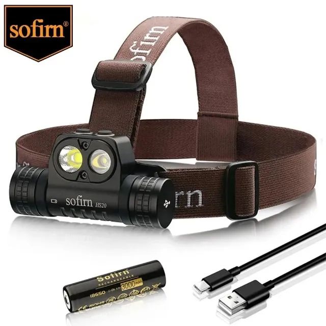 Lanterna de Cabeça Sofirn Hs20 2700 Lúmens + 1 - 18650 Extra