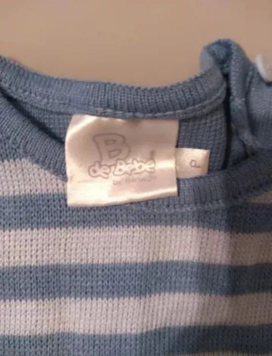 Macacão em tricô marca Noruega, tamanho P (0-3 meses) - Foto 2