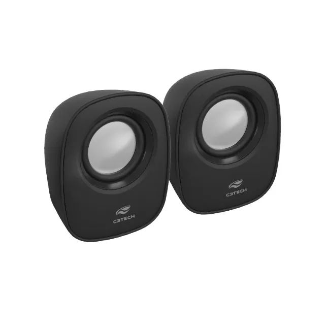 Caixa de Som C3Tech SP-30BK 2.0 Preta - WZetta - Foto 2