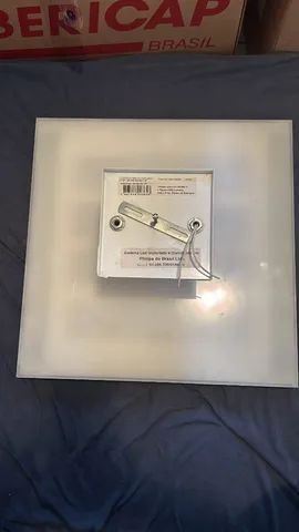 Plafon de sobrepor Branco, quadrado, LED seminovo