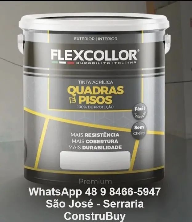 Tinta Acrílica Premium Quadras e Pisos 900ml / 3,6L / 18L Entrega na Grande Florianópolis - Foto 2