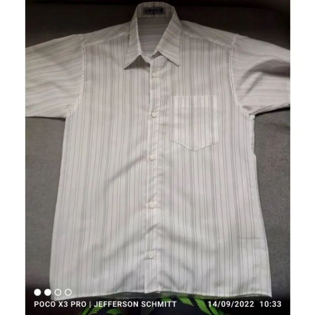 Camisa Social Manga Curta Vênus Tamanhos: P 