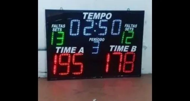 Placar eletrônico esportivo - marcador pontos esporte - Foto 5