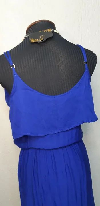 Vestido Longo Azul Royal viscose  - Foto 2