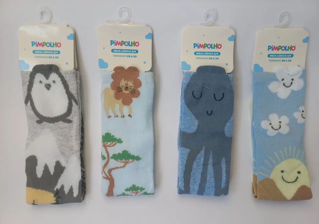 Meia ludica cano alto