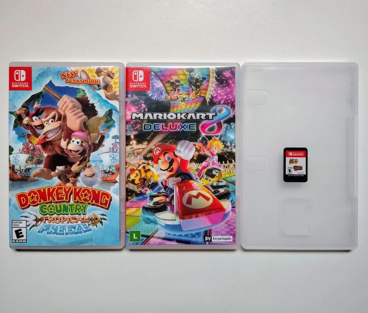 Mario Kart 8 Deluxe e Donkey Kong Country: Tropical Freeze para Nintendo Switch