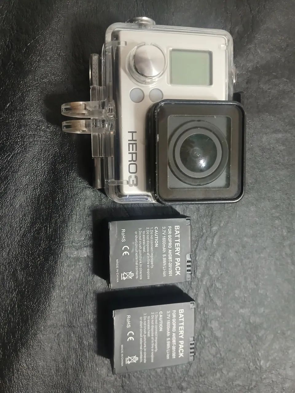 Camera GO PRO HEROB3 SILVER com Baterias, cartão de memória de