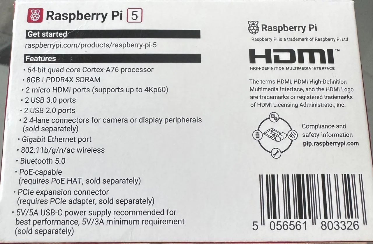Raspberry pi 5 + Pi M.2 HAT NVMe SSD 512 GB + pi power supply +  raspberry pi case  - Foto 5