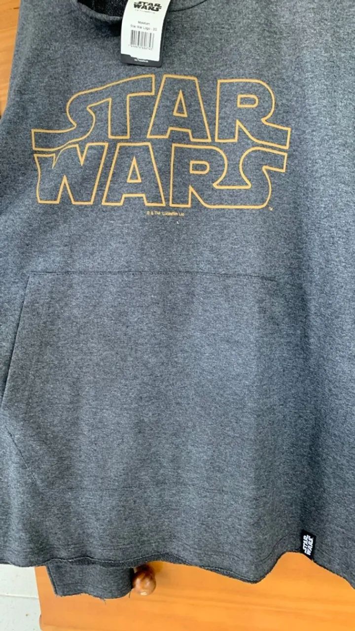 Casaco 2G, moletom, Cinza, Star wars - Foto 5