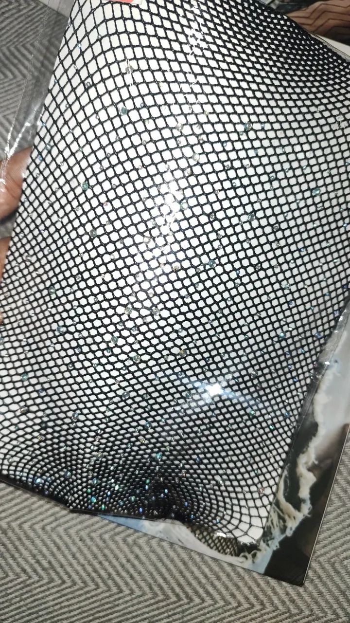 Meia arrastão com strass / toda preta / meia calça  - Foto 2