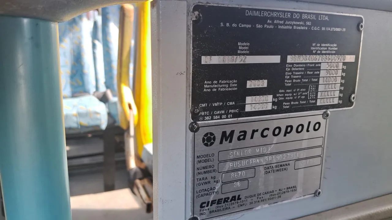 Ônibus MB 1418 Sênior Mídi 2008 - Foto 5