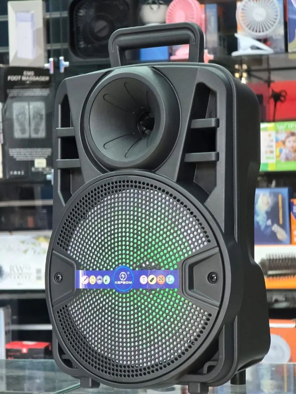 Super Caixa de som potente amplificada 2000w com microfone e controle remoto 