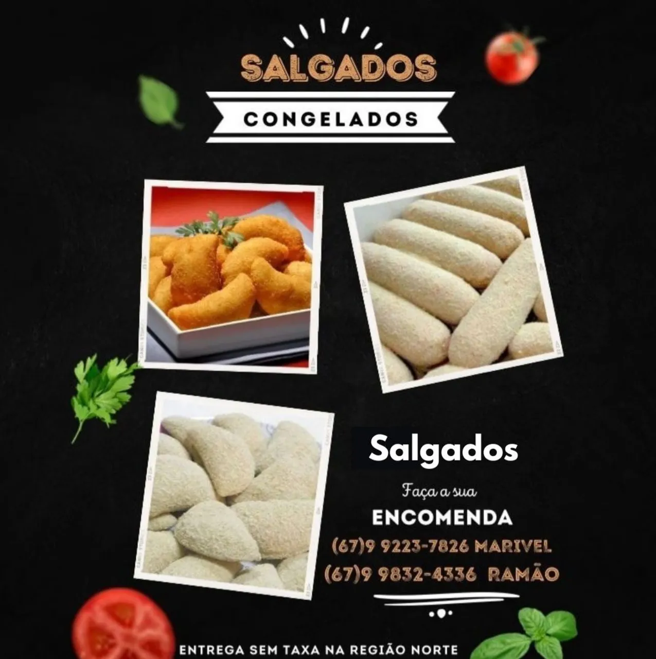 Salgados Fritos e Congelados para sua festa!