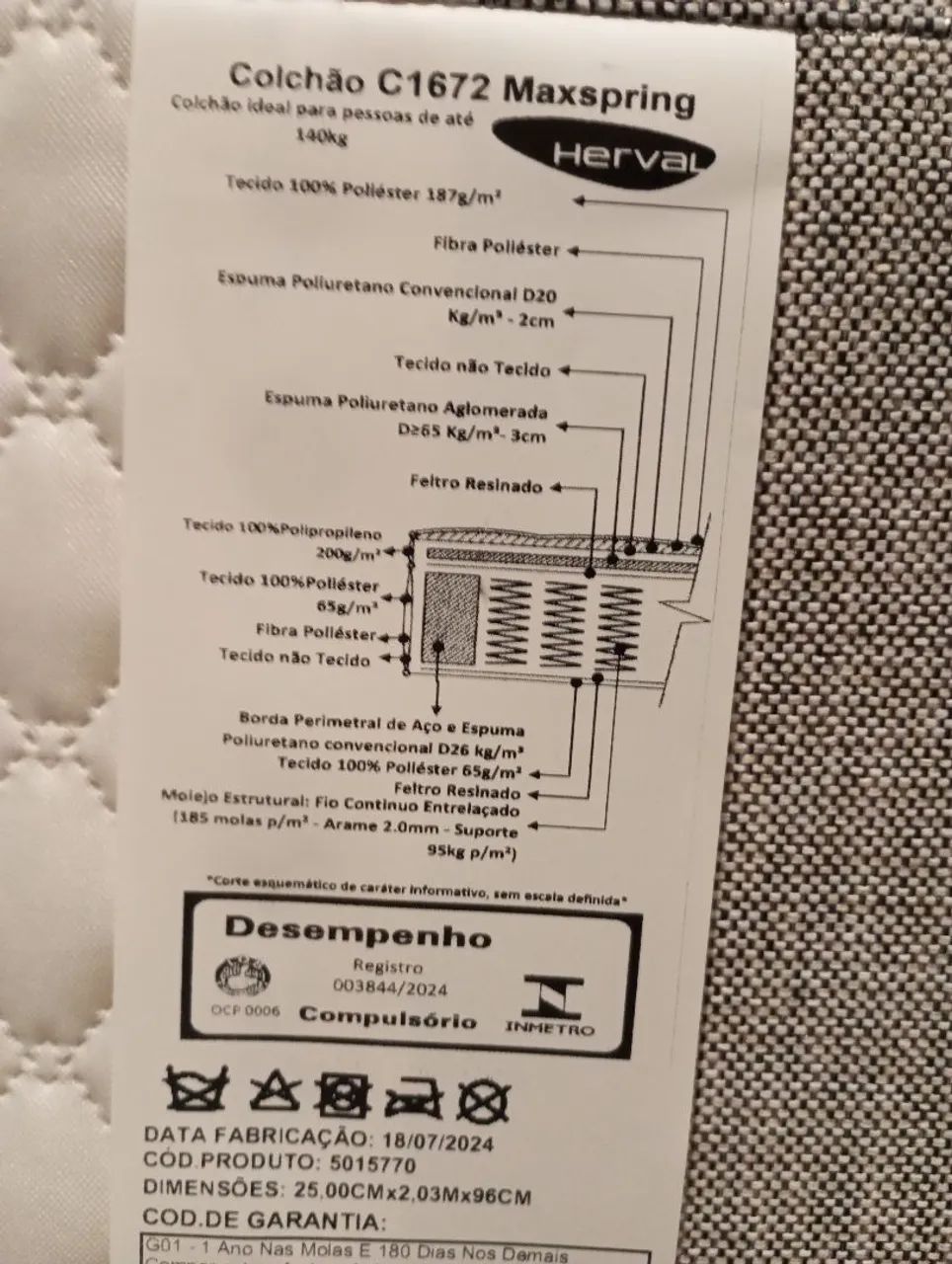 Cama box Herval solteiro 64317204813699124