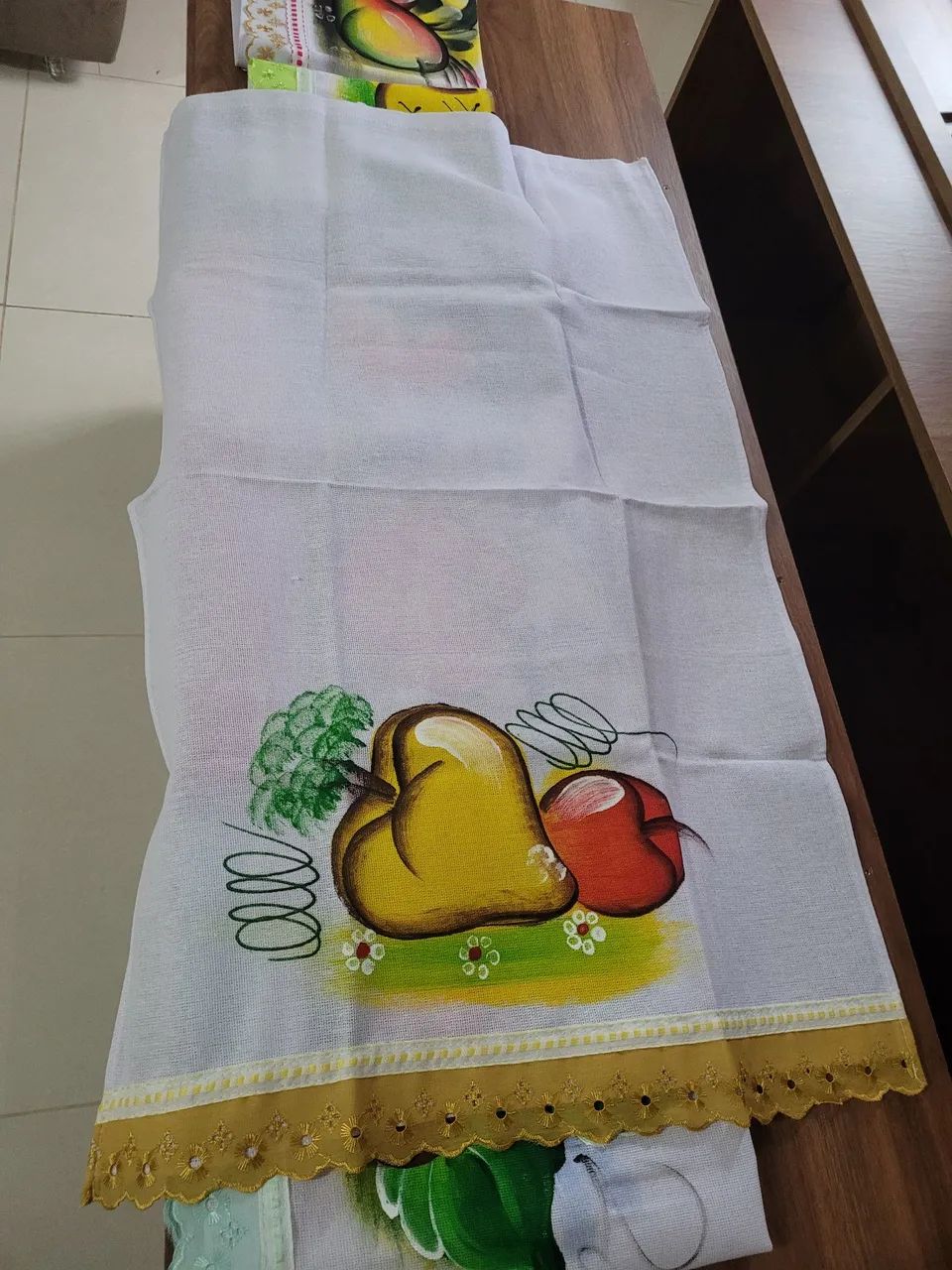 Panos de prato pintado com barrado - Foto 4