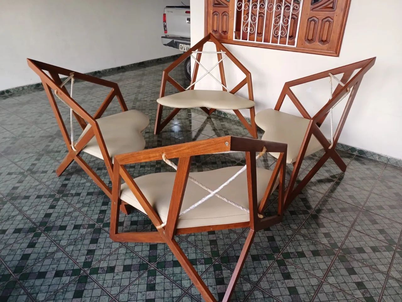 Jogo de cadeiras moderna  - Foto 2