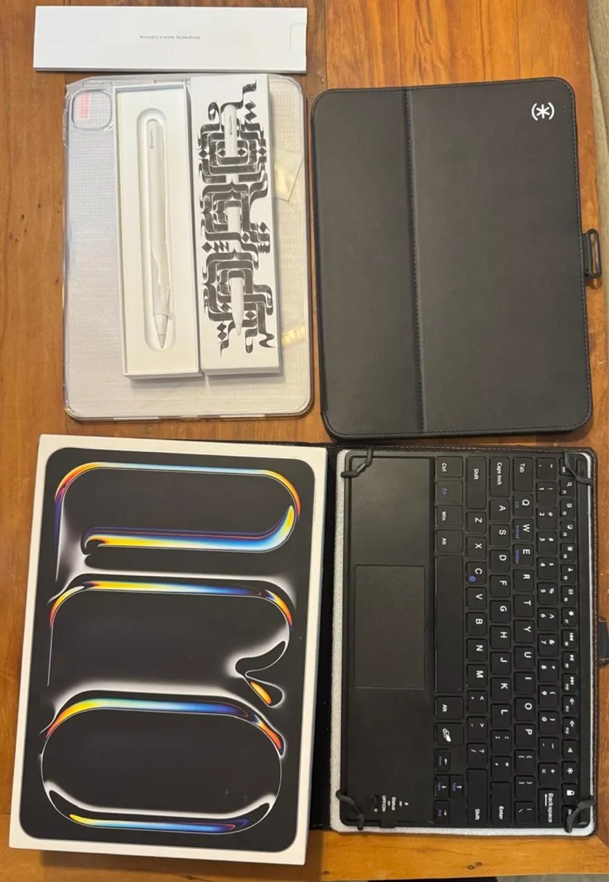 Ipad Pro M4 11 polegadas Nova + Apple Pencil Pro Nova + Acessórios de cortesia