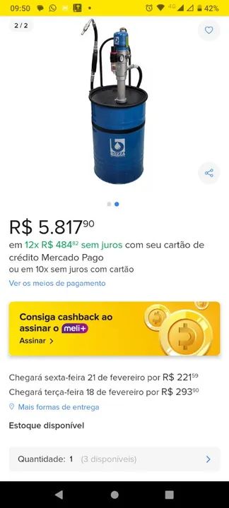Kit propulsora pneumática para óleo com medidor e regulador e mangueira - Foto 5