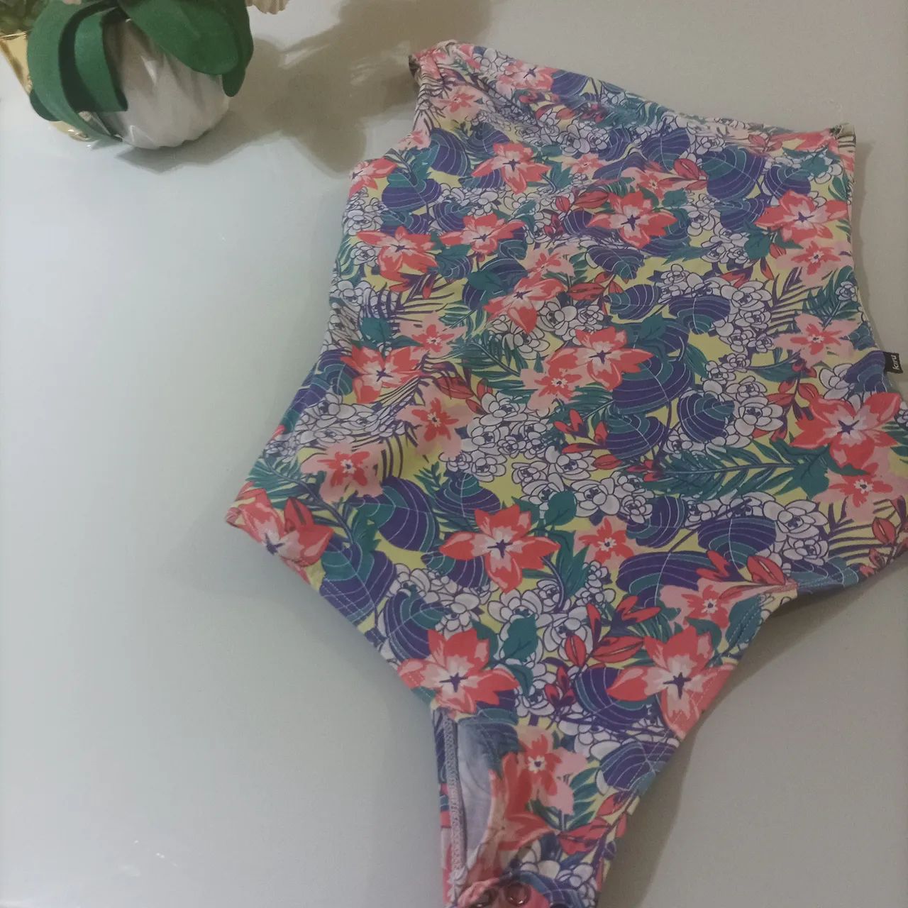 Body de Praia Floral M - Foto 4
