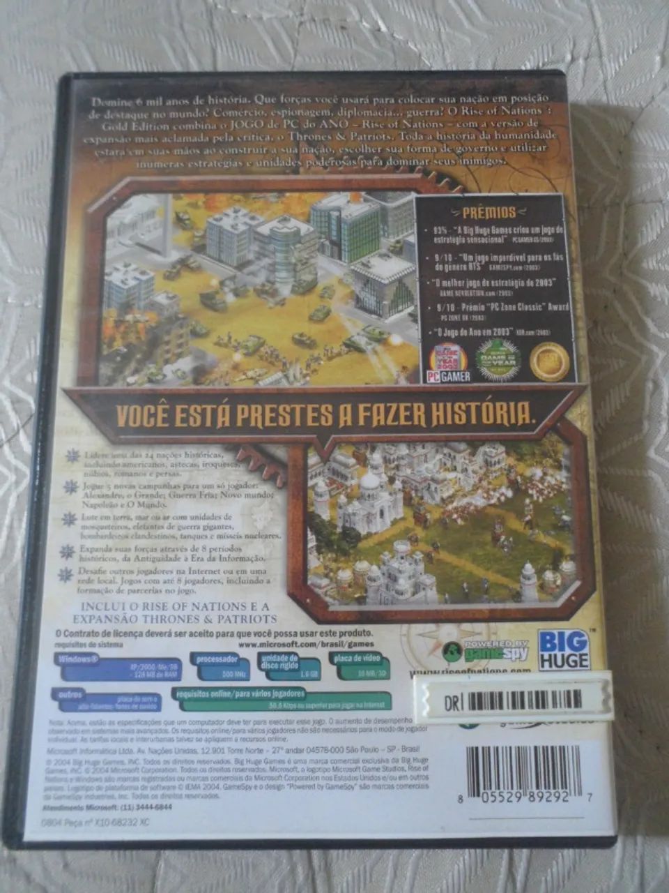 Jogo PC CD Rise of Nations Microsoft 2004 dois discos - Foto 3