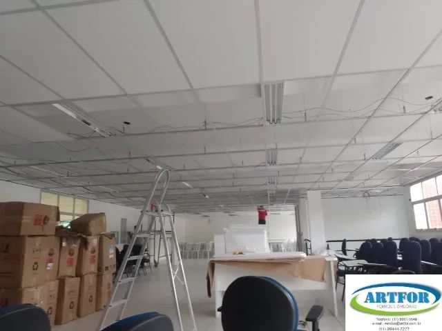 Forro Isopor Pintado, Forro Modular Isopor, Teto Isopor, Teto com Forro Isopor Pintado.  - Foto 5