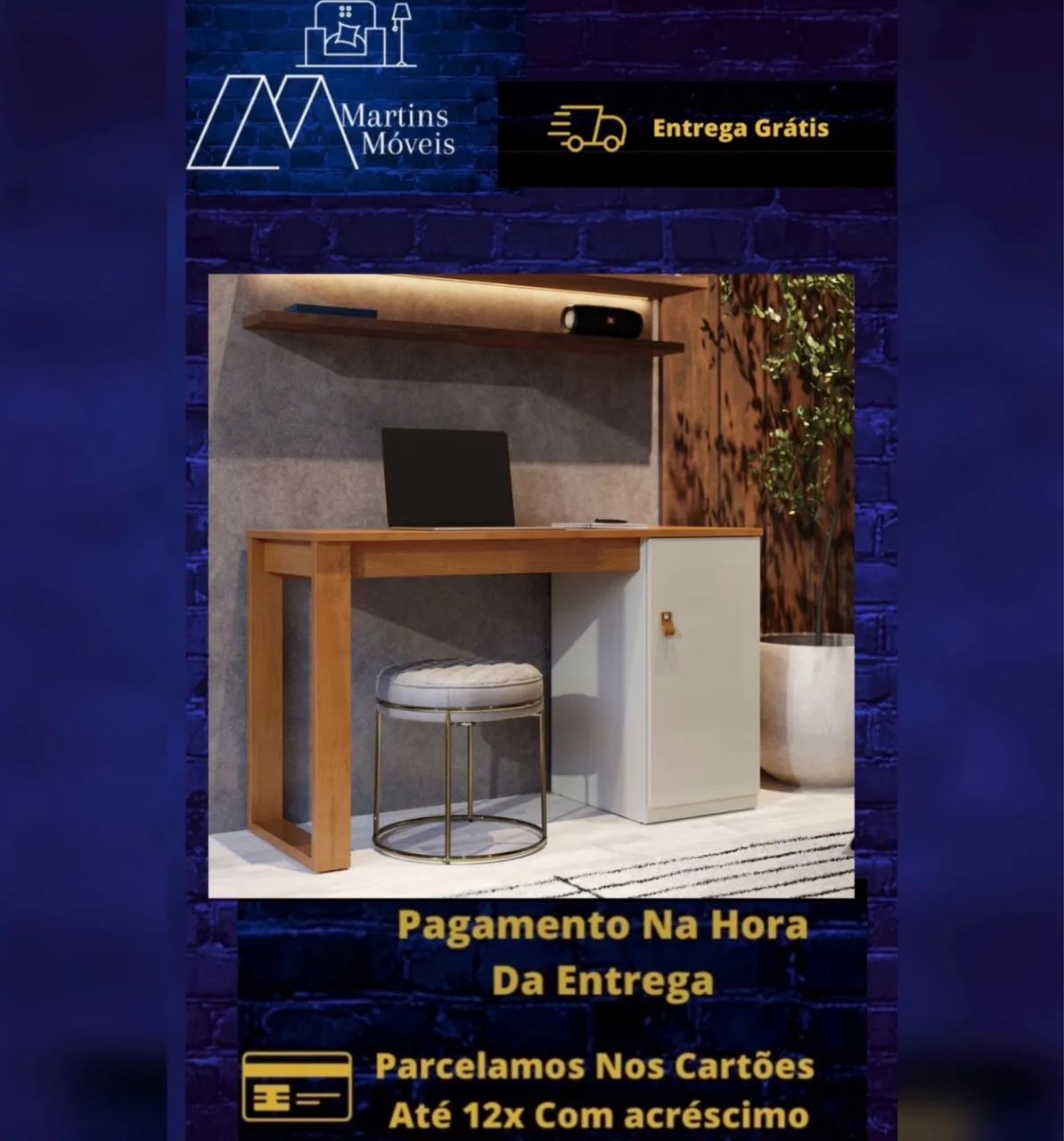 GRANDE PROMOÇÃO*MESA ESCRIVANINHA PARIS ENTREGA GRÁTIS ACEITA CARTÃO  - Foto 2