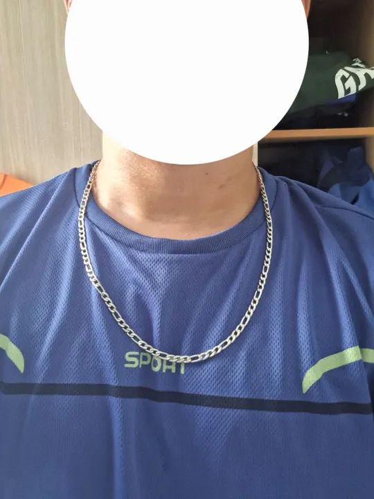 Corrente + Pulseira de aço ( muito pouco usado) - Foto 3