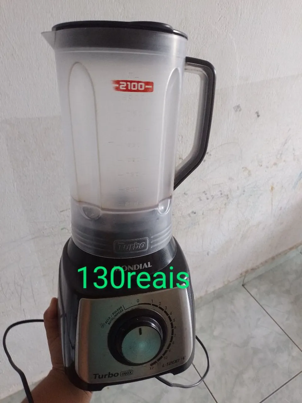 Liquidificador Mondial Turbo 2100 - 130 reais