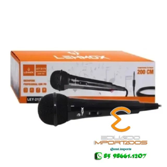 Microfone Profissional Com Fio Lehmox LEY-2170