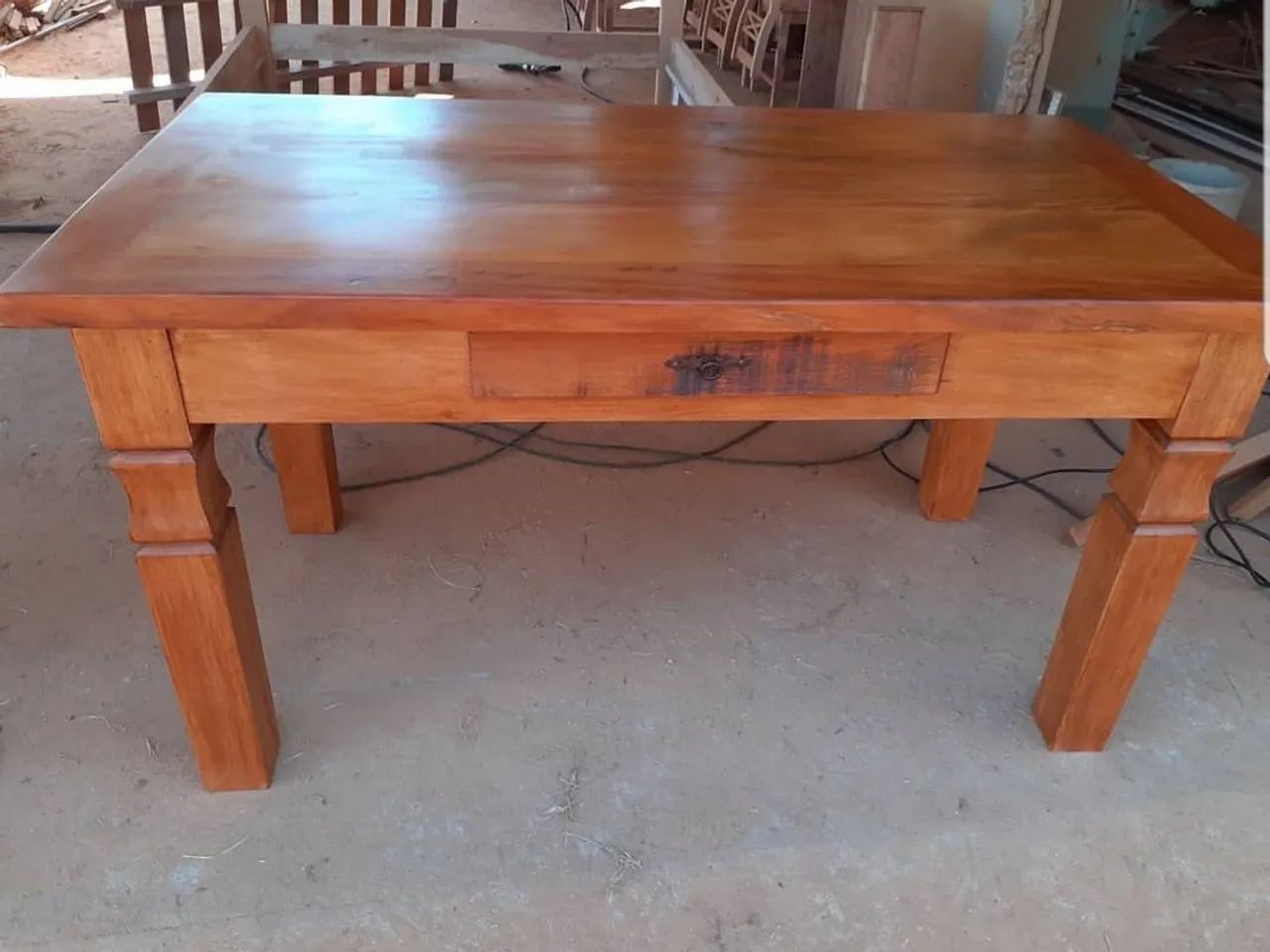 Mesa de Jantar de Madeira Maciça Demolição  - Foto 2