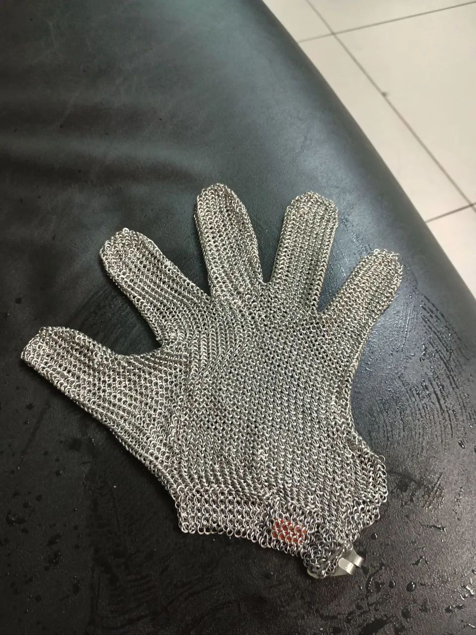 Luva de Malha de Aço Inoxidável para Segurança