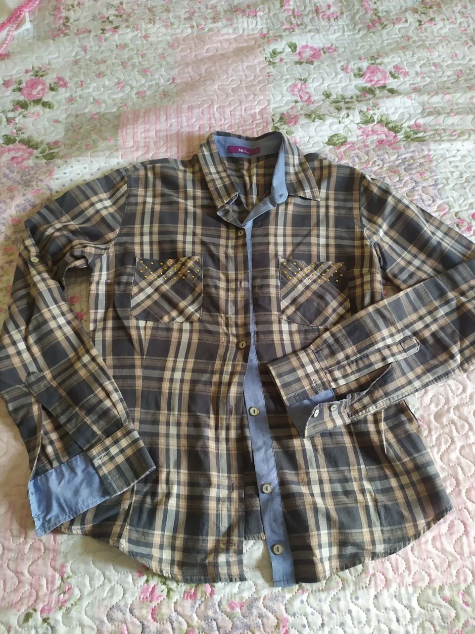 Camisa xadrez feminina