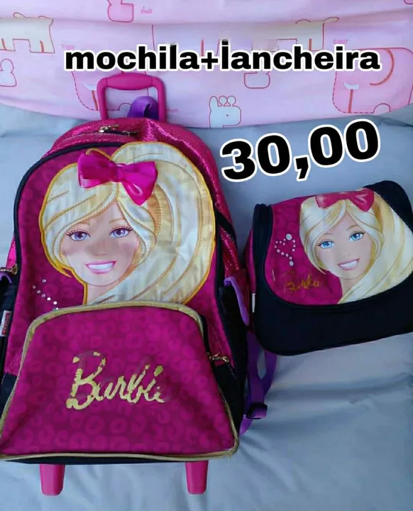 Mochila e Lancheira Barbie - Infantil