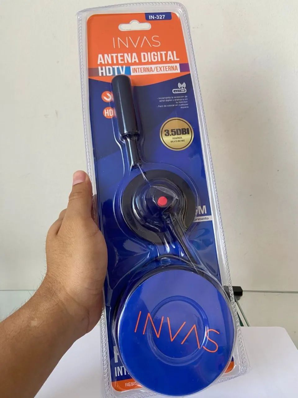 Antena Digital Interna/Externa 5 Metros 3.5DBI Invas IN-327 - Foto 3
